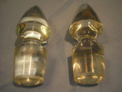 N16 Hatalmas súlyos nehéz antik palack dugók ritkaság 10 cm magasak egyben eladóak
