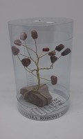 Rhodonite mineral tree, lucky tree / Libra zodiac mineral