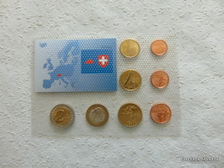 Svájc euro forgalmi sor 2003 bliszterben PROBA !