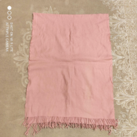 Pink wool scarf 160 * 60 cm