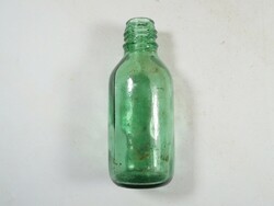 Régi antik színezett üveg palack - gyógyszeres gyógyszertári patikai - magassága: 9,8 cm