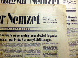 1958 February 26 / Hungarian nation / for birthday :-) newspaper!? No.: 24425