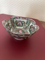 Gyögyőrű Kinai kézzel festett  porcelán kis tál.