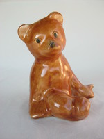 Retro ... Bodrogkeresztúr ceramic figurine nipp sitting teddy bear teddy bear