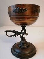 Old, rare bronze oil cup