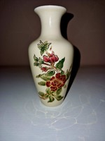 Zsolnay rózsamintás váza 16 cm