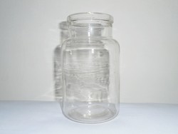 Antik, vékony falú befőttes dunsztos üveg - 0.75 liter - 1900-as évek elejéről