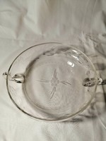 Etched glass bowl