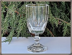 Antik csiszolt bieder biedermeier pohár üvegpohár