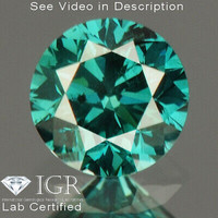 Valódi bevizsgált természetes élénk kék gyémánt SI2 0,24 ct! IGR CERTIVEL!