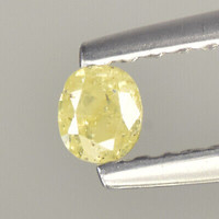 Valódi bevizsgált természetes sárga gyémánt 0,08 ct Afrikából!
