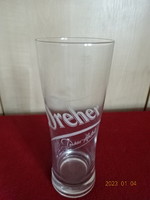 Half liter beer glass with Dreher antol inscription. He has! Jokai.