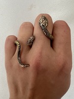 Vintage kígyós gyűrű