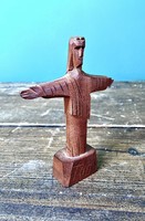 A Megváltó Krisztus szobra Rio faragott fa Jézi emléktàrgy