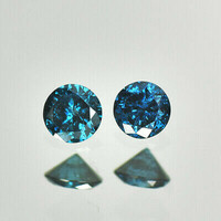 Valódi bevizsgált természetes kék gyémántok 0,09 ct Afrikából!