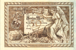 REPLIKA - 50 REICHSMARK (BIRODALMI MÁRKA), 1882﻿ - A LEGRITKÁBBAK