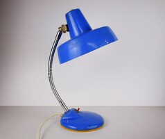 Retró Szarvasi Asztali Lámpa / Kék Lámpa