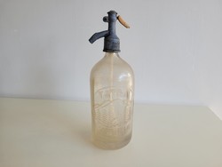 Régi vintage Tátra Szikvízgyár szódásüveg Kont Oszkár 1930 fej