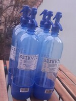 6 db műanyag utántölthető szódásüveg/szodás palack