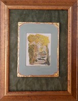 Miniature by a premium award-winning artist. Original work with stamp and certificate. Károlyfi zs (1952)