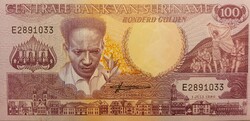 Suriname 100 gulden, 1986, UNC bankjegy