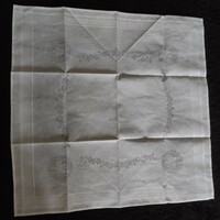 Pre-printed cross-stitch tablecloth 80x80cm