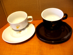 Retro kávészemes Tchibo fehér és barna csésze pár Walküre SPM
