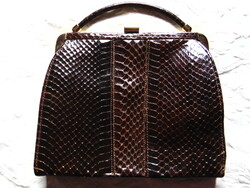 Vintage eredeti kígyóbőr táska, ridikül
