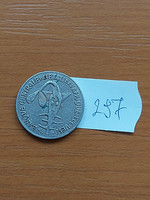 West Africa 50 francs 2002 (c+hm), copper-nickel, f.A.O. 297