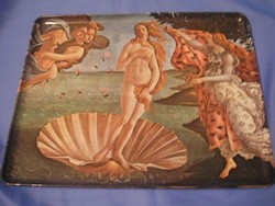 N3 Antik, Vénusz születése jelzett bakelit tálca ritkaság 30 x 24 cm örök szépség, örök érték