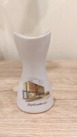 Aquincumi porcelán,mini váza Hajdúszoboszló felirattal