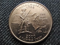 USA 50 State Quarters Massachusetts 1/4 Dollár 2000 D (id31399)