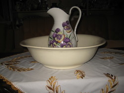 Zsolnay , porcelán-majolika 50 cm , nagyméretű  mosdó tál ,  makulátlan  állapotban