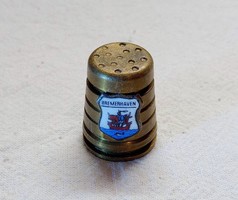 Old brass thick heavy thimble bremenhaven