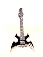 Silver guitar pendant (zal-ag-99538)