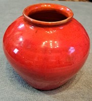 Glazed ceramic vase b. John