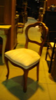 Hat darab neobarokk étkező szék.