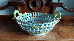 Openwork basket with Victoria pattern from Herend 19 x 22 cm