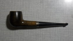 Klasszikus egyenes szárú használt, régi pipa.15 cm.