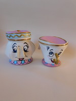 Beauty and the Beast - original disney containers from 1991 - tip, mrs potts