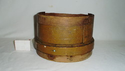Old sieve with a wooden frame - folk, peasant decoration