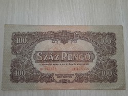 100 pengő 1944  Ropogós hajtatlan bankjegy száz pengő