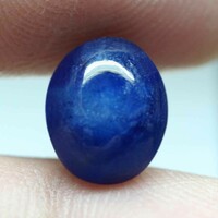 5.08 Ct. Natural sapphire, cornflower blue, oval cabochon