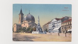 • Pécs, Széchenyi Square. 1917, Railway lev. Newspaper sales. He ran on post. In good condition