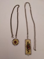 2 pieces of industrial tapestry inlaid chain