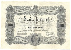 100 forint 1848 restaurált állapotban 1.