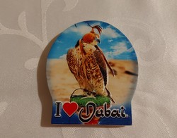 Dubai fridge magnet with a falcon