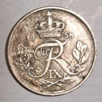 Denmark 10 cents 1958 (a33