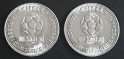 Nszk 2 shell collector coin 1970 mexico soccer world cup