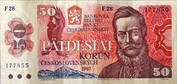 Csehszlovákia 50 Korun 1987